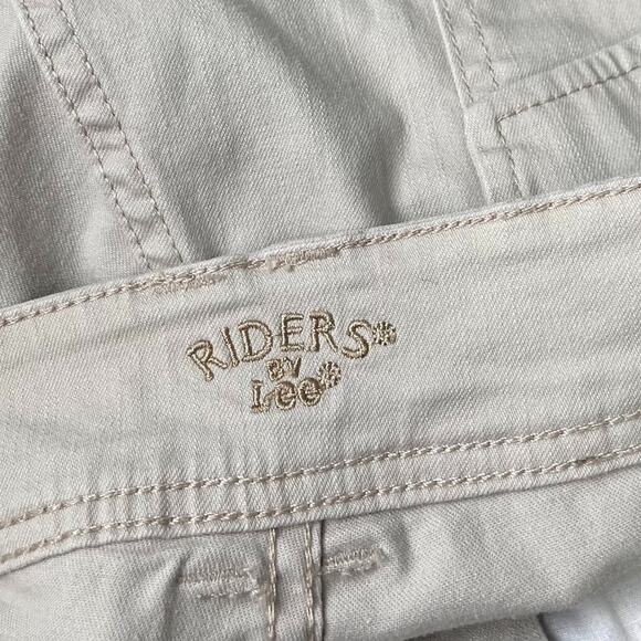 Riders by Lee Plus Size 22WM Tan Jeans Denim Capris Pants Cottage Grandma Summer - Picture 5 of 12